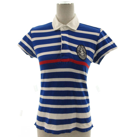 ラルフローレン RALPH LAUREN ポロシャツ 半袖 ボーダー ワッペン 