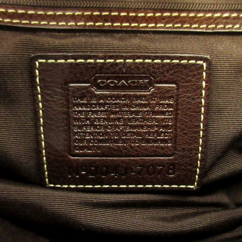 コーチ COACH ハンドバッグ ミニシグネチャー 7078 キャンバス レザー