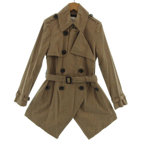 マウジー Moussy コート トレンチコート ミリタリーライン Military Line サッシュベルト ベージュ 1 レディース 155 ベクトルパーク