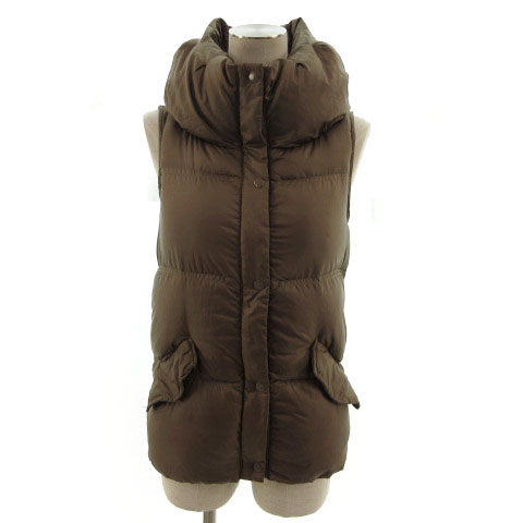 ギャップ Gap ジャケット ダウンベスト ボリュームカラー ジップアップ ブラウン 茶 Xxs レディース 155 ベクトルパーク ギャップ Gap ジャケット ダウンベスト ボリュームカラー ジップアップ ブラウン 茶 Xxs レディース 155 ベクトルパーク