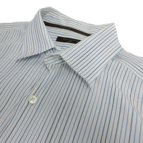 ルイヴィトン LOUIS VUITTON シャツ ワイシャツ 長袖 ストライプ 