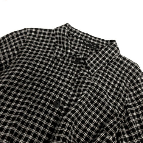 アニエスベー agnes b. コート ステンカラー リボンベルト ウール混