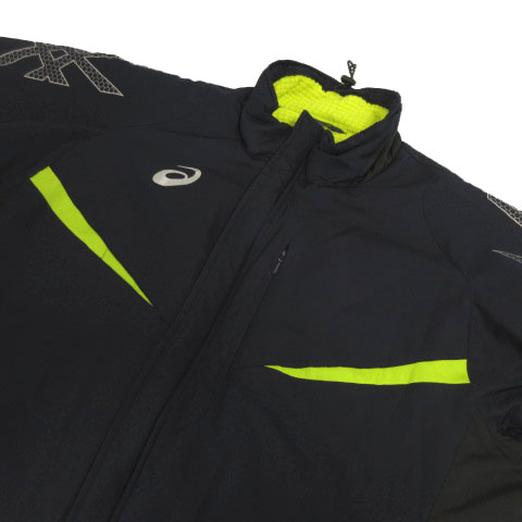 アシックス asics ジャケット ウィンドブレーカー BACK WARM 中綿入り