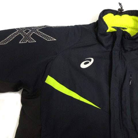 アシックス asics ジャケット ウィンドブレーカー BACK WARM 中綿入り