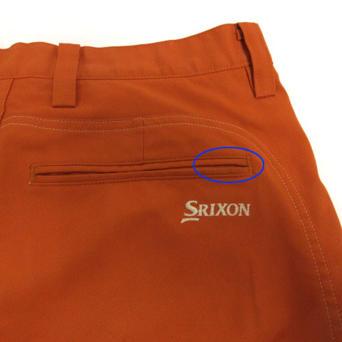 スリクソン SRIXON パンツ ロゴ刺繍 シンプル オレンジ系