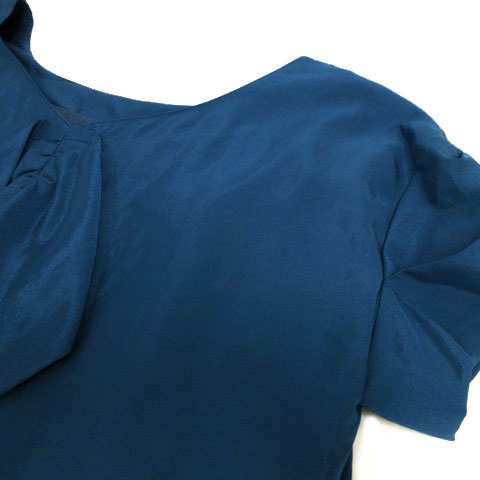 Viaggio Blu ビアッジョブルー　馬柄パフスリーブブラウス 半袖 Viaggio Blu ビアッジョブルー 馬柄パフスリーブブラウス 半袖