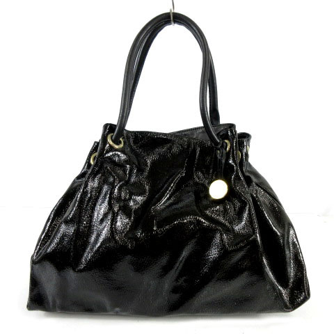 FURLA(フルラ) ハンドバッグ パイパー アイボリー×黒 型押し加工