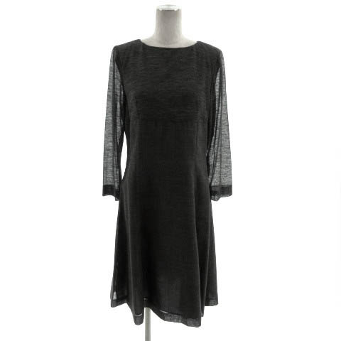 未使用品 ギラロッシュ Guy Laroche ワンピース 丸襟 ノーカラー 2way 