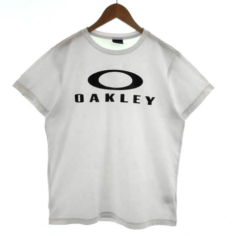 オークリー OAKLEY Tシャツ 丸首 半袖 ロゴプリント ホワイト 白