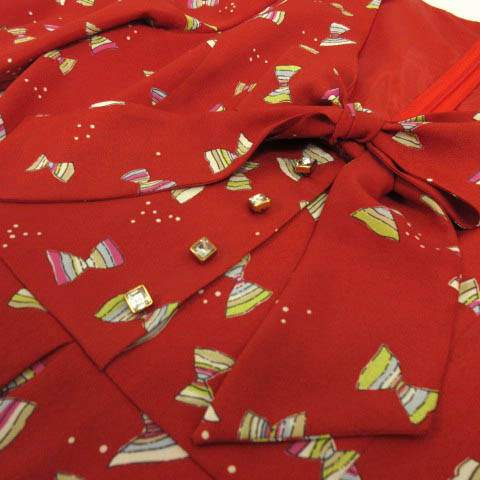 シンシアローリー CYNTHIA ROWLEY ワンピース リボン 七分袖