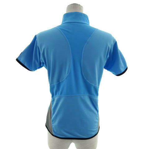 エレッセ ellesse Tシャツ ハイネック ハーフジップ 半袖 ロゴ