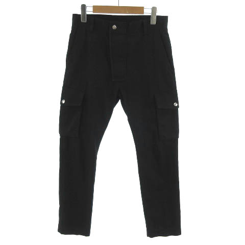 【即日発送】DIESEL ブラック カーゴパンツ 36 即日発送】DIESEL ブラック カーゴパンツ 36