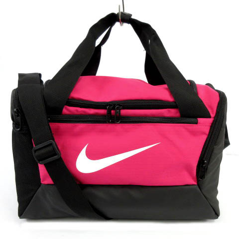 ナイキ NIKE ボストンバッグ ミニボストン 鞄 ロゴプリント ピンク 
