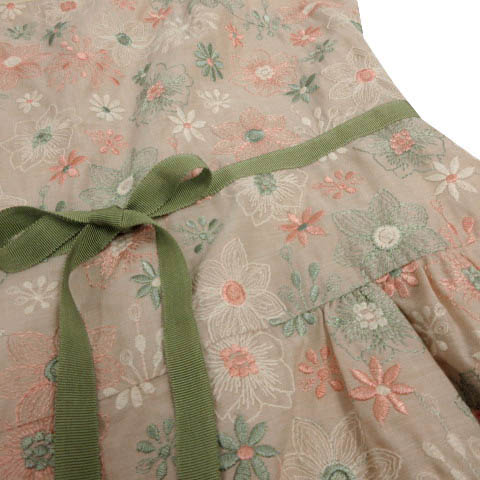 トッカ TOCCA ワンピース スクープドネック フレンチスリーブ ひざ丈