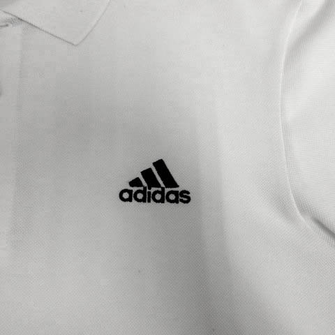 adidas originals 半袖ポロシャツ M ブラック 刺繍ロゴ 新品未使用】adidas アディダス 刺繍 半袖ポロシャツ Lサイズ