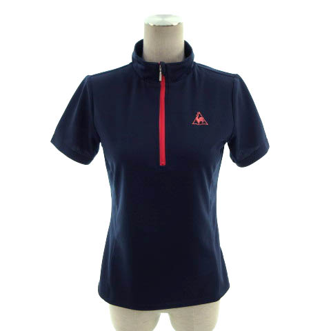 新品 ヒールクリーク ゴルフ レディース 半袖ハイネックTシャツ ハーフジップ 新品 ヒールクリーク ゴルフ レディース 半袖ハイネックTシャツ