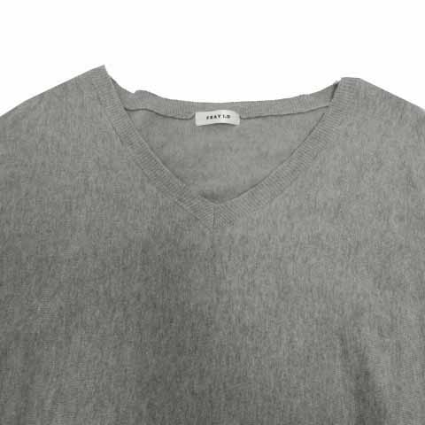 フレイアイディー FRAY I.D ワンピース Vネック 五分袖 袖カットアウト  