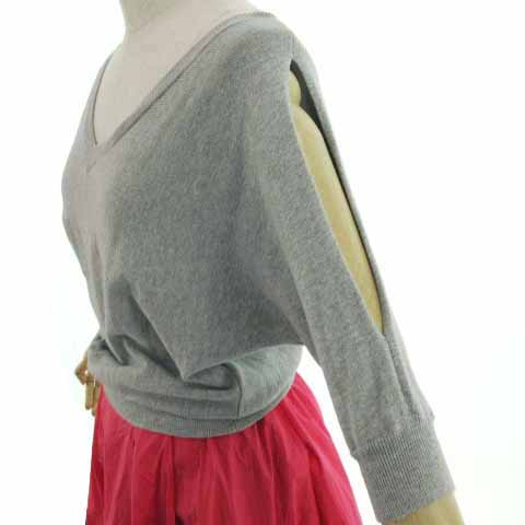 フレイアイディー FRAY I.D ワンピース Vネック 五分袖 袖カットアウト  