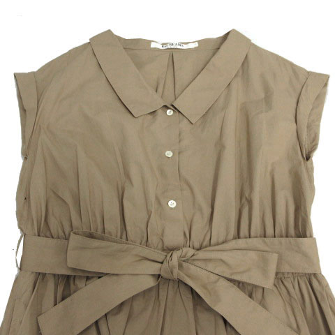 Ray BEAMS レイビームス 半袖リボンワンピース Ray BEAMS（レイ ビームス）RBS &frasl; フロント タック バック リボン