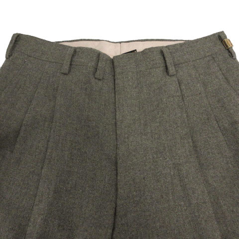 ダックス DAKS パンツ スラックス タック ロゴ 日本製 ウール混 ダックス DAKS パンツ スラックス タック ロゴ 日本製 ウール混
