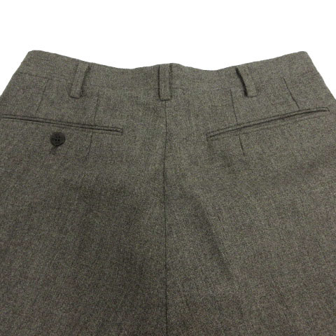 ダックス DAKS パンツ スラックス タック ロゴ 日本製 ウール混 ダックス DAKS パンツ スラックス タック ロゴ 日本製 ウール混