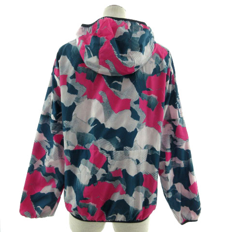 adidas ピンク レディース カモフラ ウィンドブレーカー アディダス S