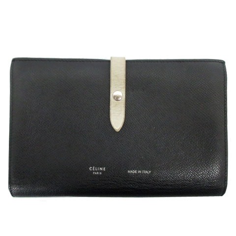 セリーヌ CELINE ラージストラップウォレット 二つ折り 財布 レザー  