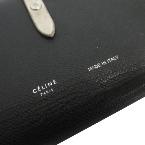 セリーヌ CELINE ラージストラップウォレット 二つ折り 財布 レザー 