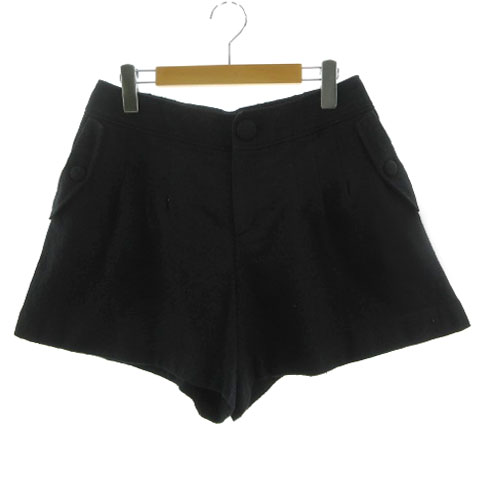 インディヴィ INDIVI パンツ ショートパンツ タック ラメ 日本製  