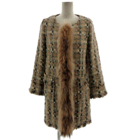 グレースクラス GRACE Class ツイードコート 0401 1161 ノーカラー  