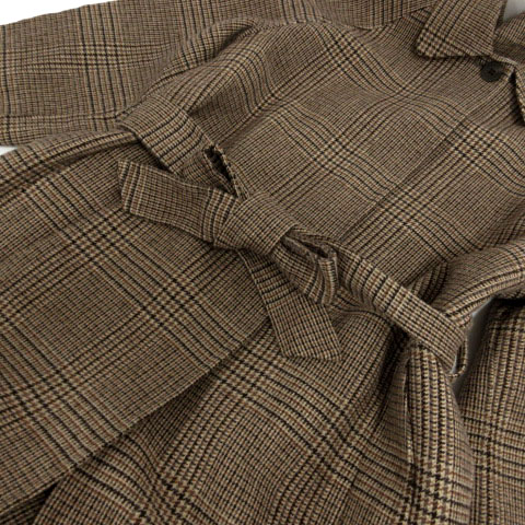 トゥデイフル TODAYFUL ステンカラーチェックコート 12120005 リボン  