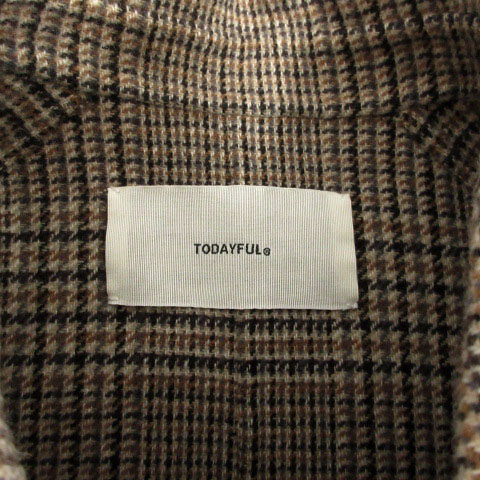 トゥデイフル TODAYFUL ステンカラーチェックコート 12120005 リボン  