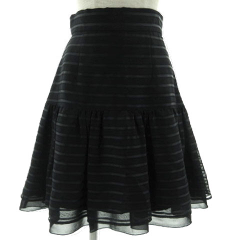 M-prumier BLACK フレアスカート 34 美品【値下げOK】M-premier BLACK