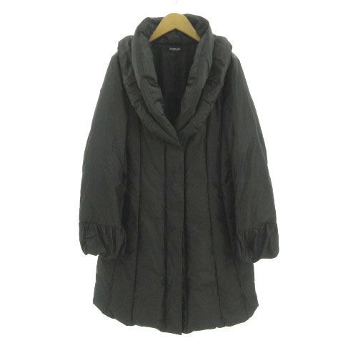 【中古】ヒロコビス HIROKO BIS ダウンコート ボリュームカラー ダブルジップ ダウン80％ グレー 9 レディース ヒロコビス HIROKO BIS ダウンコート ボリュームカラー ダブルジップ