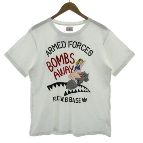 ロデオクラウンズ Rodeo Crowns Tシャツ ミリタリー プリント