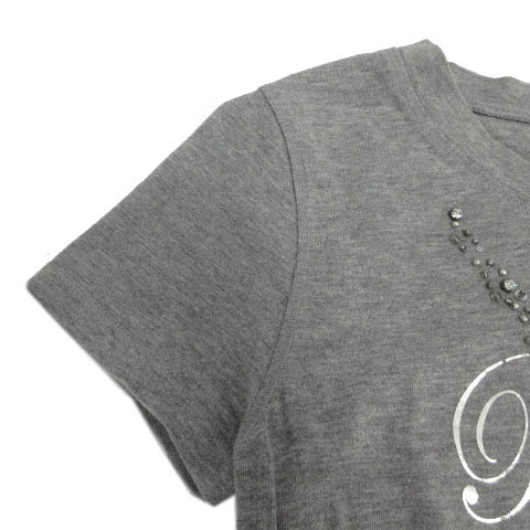 23区 オンワード樫山 Tシャツ クロスオーバーVネック プリント