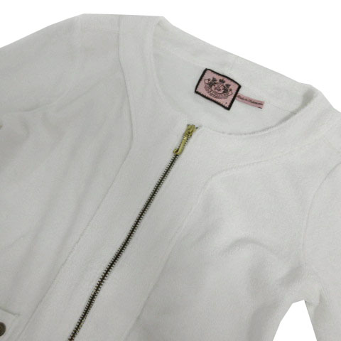 ジューシークチュール/淡いピンク パイル素材のフード付き上下 S 人気