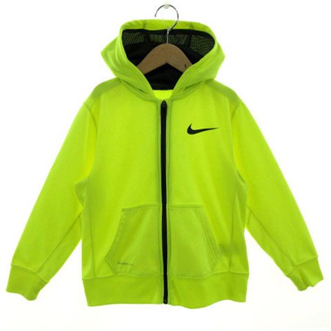 ナイキ】NIKE THERMA-FIT パーカー M 黄緑 90s 00s - メルカリ