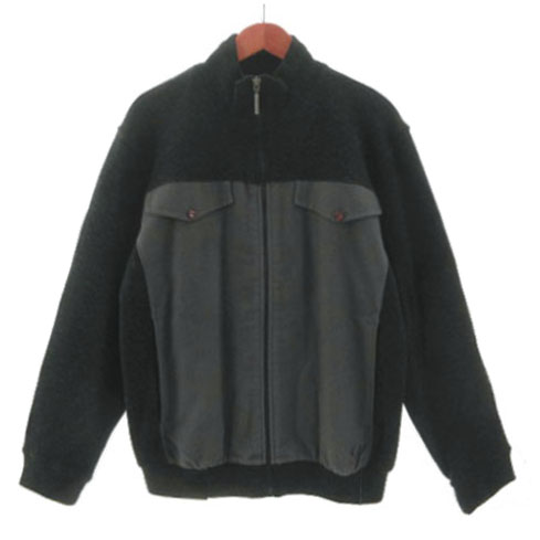 フレッドペリー FRED PERRY ジャケット スタンドカラー ニット切替え 