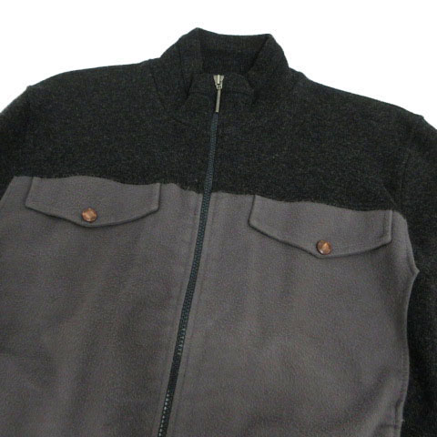 フレッドペリー FRED PERRY ジャケット スタンドカラー ニット切替え 