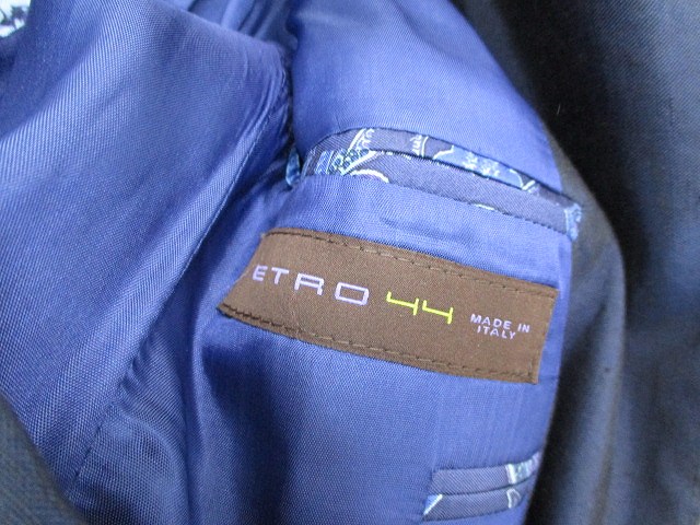 エトロジャケット44 エトロ ETRO 裏ペイズリー テーラードジャケット シングル 2B