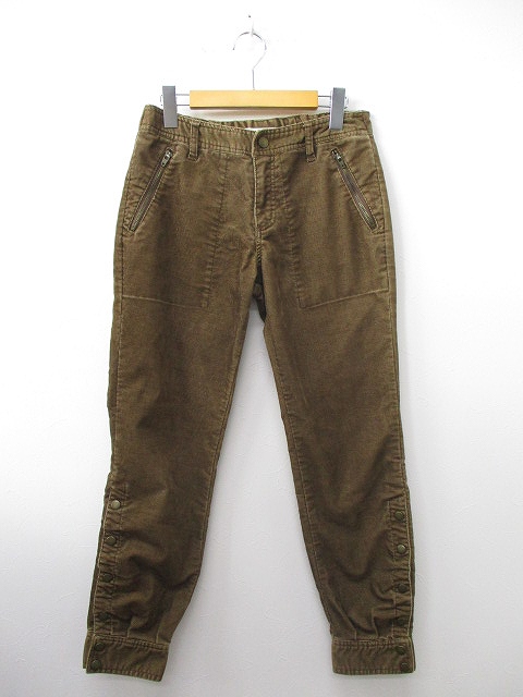 オリーブデオリーブ Olive Des Olive コーデュロイ パンツ ロング テーパード ウエストゴム ジップ 茶色 ブラウン レディース R レディース 159 201710071468 ベクトルパーク