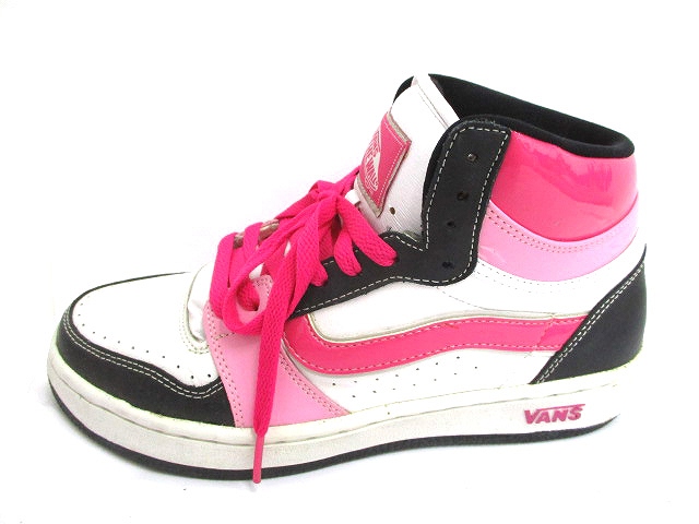 バンズ Vans V41hi スニーカー ハイカット シューズ レースアップ ロゴ 25cm ピンク 白 レディース R レディース 159 ベクトルパーク
