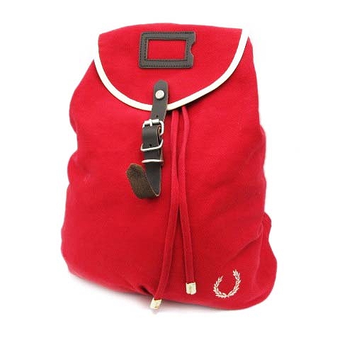 フレッドペリー FRED PERRY ロゴ リュック ナップサック レッド