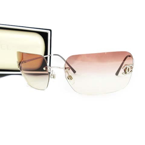 シャネル CHANEL ココマーク サングラス 4017-D ピンクパープル系 
