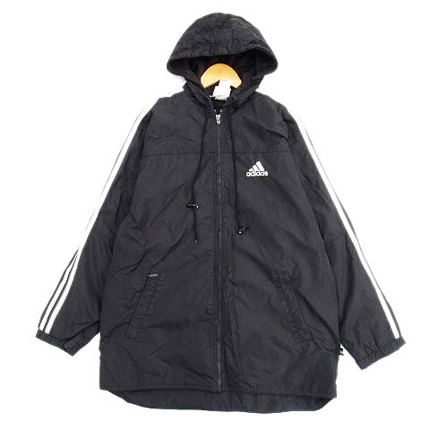 アディダス adidas 3本ライン フーディ 中綿 トラックジャケット 