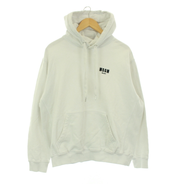 エムエスジーエム Msgm ロゴ パーカー スウェット 長袖 プルオーバー M 白 ホワイト St メンズ 160 ベクトルパーク