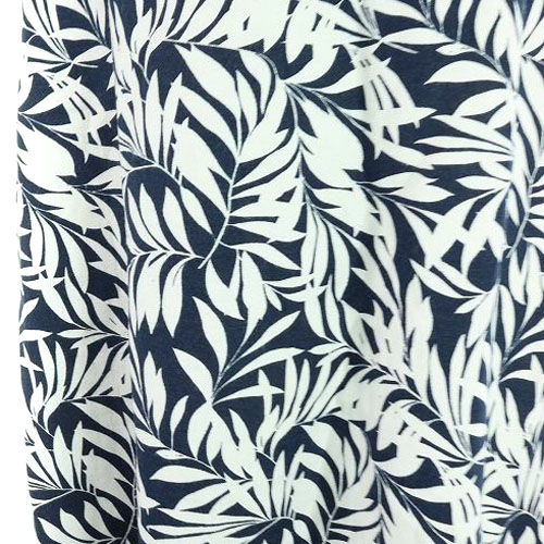 N Natural Beauty Basic N ナチュラルビューティーベーシック ワンピース 花柄 フレア ひざ丈 ノースリーブ M 紺 ネイビー 白 ホワイト Sr6 レディース 160 ベクトルパーク