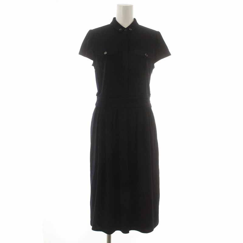 I353 美品 M 38 バーバリーロンドン シャツワンピ ひざ丈 レディース I353 美品 M 38 バーバリーロンドン シャツワンピ ひざ丈 レディース