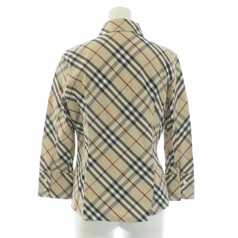 バーバリー ロンドン BURBERRY LONDON ノバチェック シャツ 七分袖 